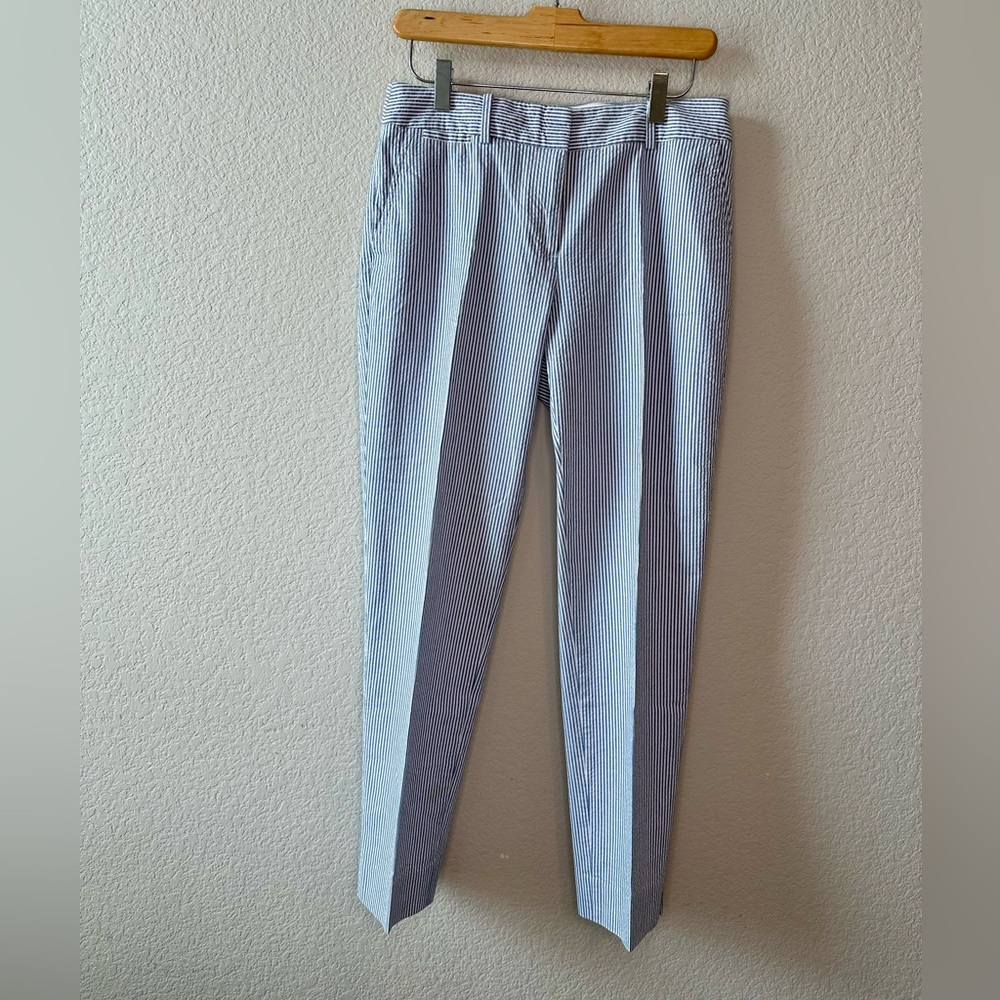 Talbots Relaxed Chinos Sunshine Seersucker Size 2